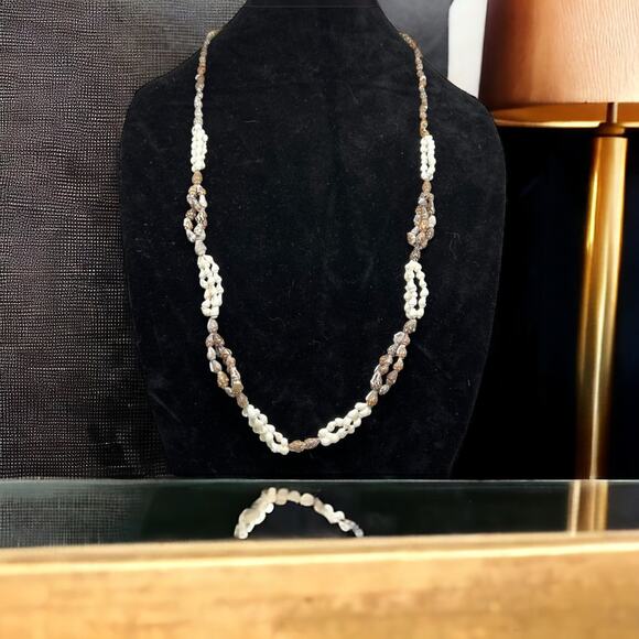 Vintage Seashell Multi-Strand Necklace - Picture 1 of 9